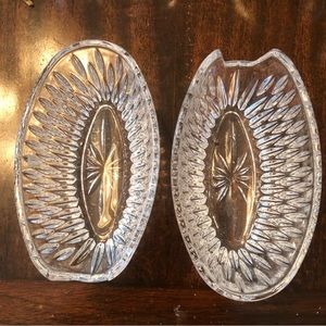 Set of 2 crystal bowls